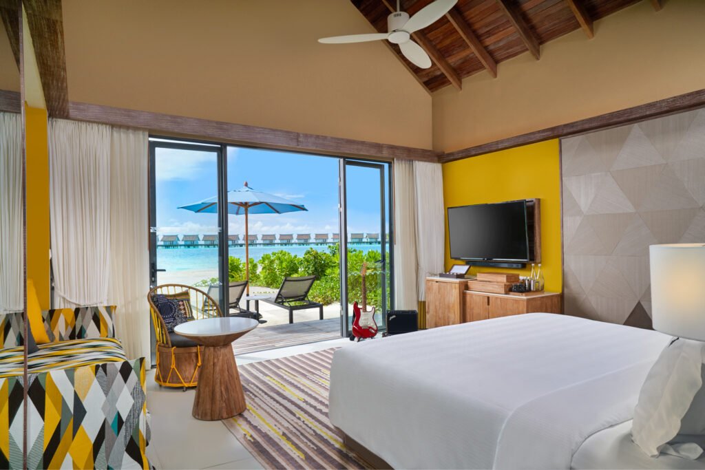 Hard Rock Hotel Maldives Gold Beach Villa Bedroom 2
