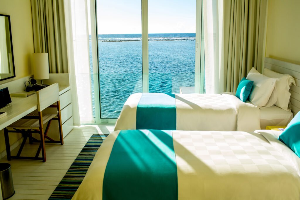 HIRKM - Two Bedroom Overwater Pavilion - Twin Bedroom - Sea View