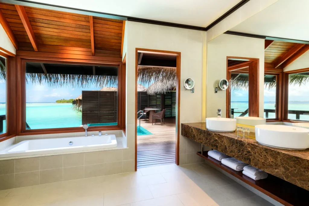 Premium Overwater Villa with Pool Bathroom 01