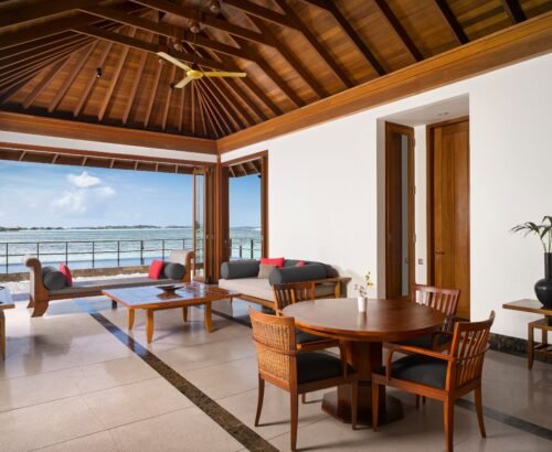 Villa Nautica - Two Bedroom Ocean Suite with Pool - Living Area - 4K
