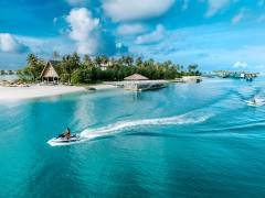 Hard Rock Hotel Maldives Aerial.